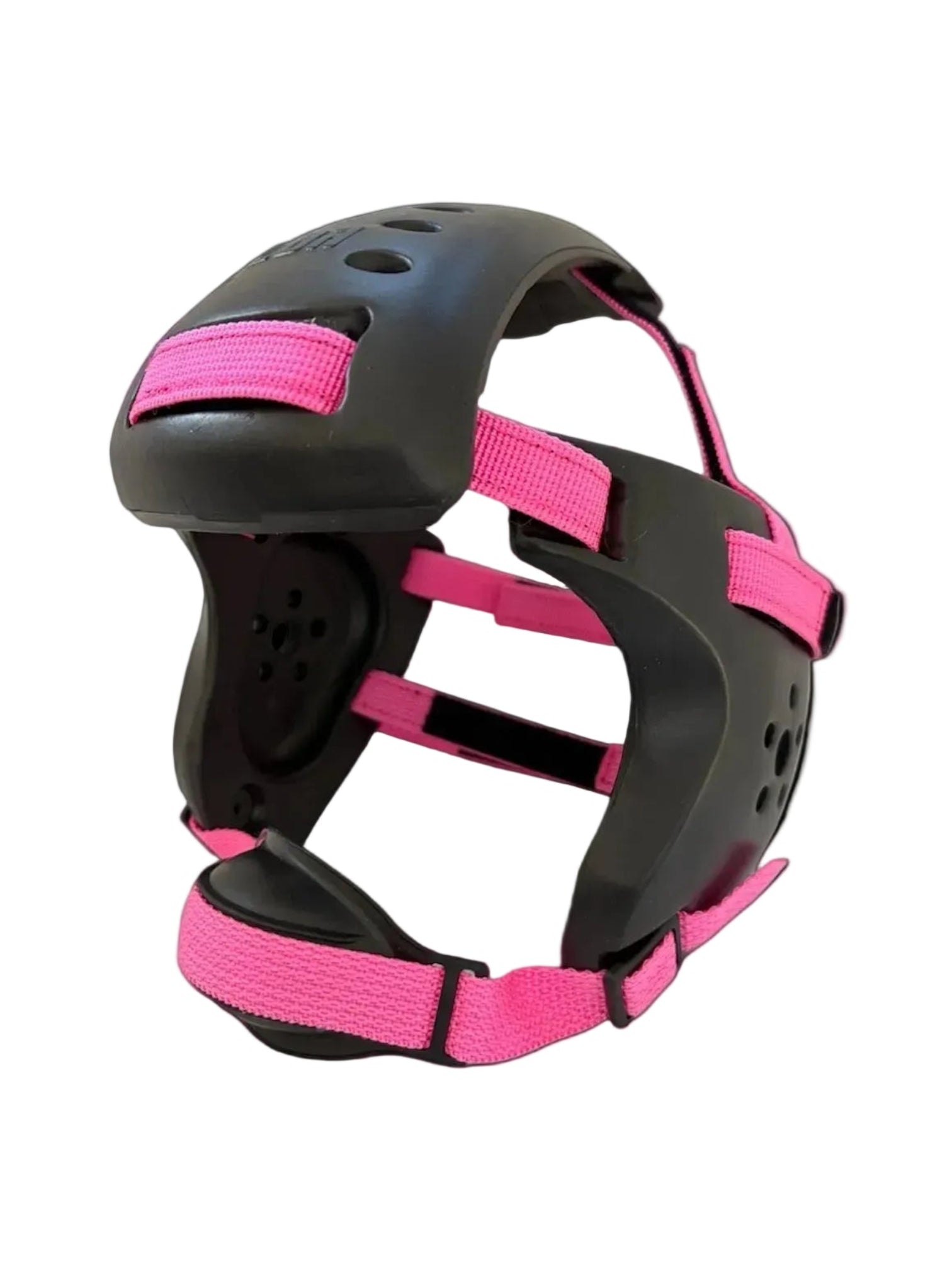 Wrestling Headgear Adult Black/Red Straps
