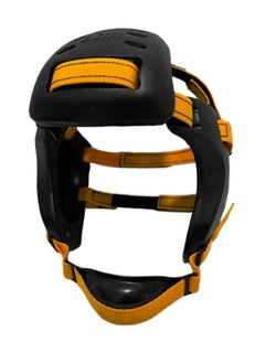 Earguard XP - Black & White with School Straps - LDR Headgear LLC