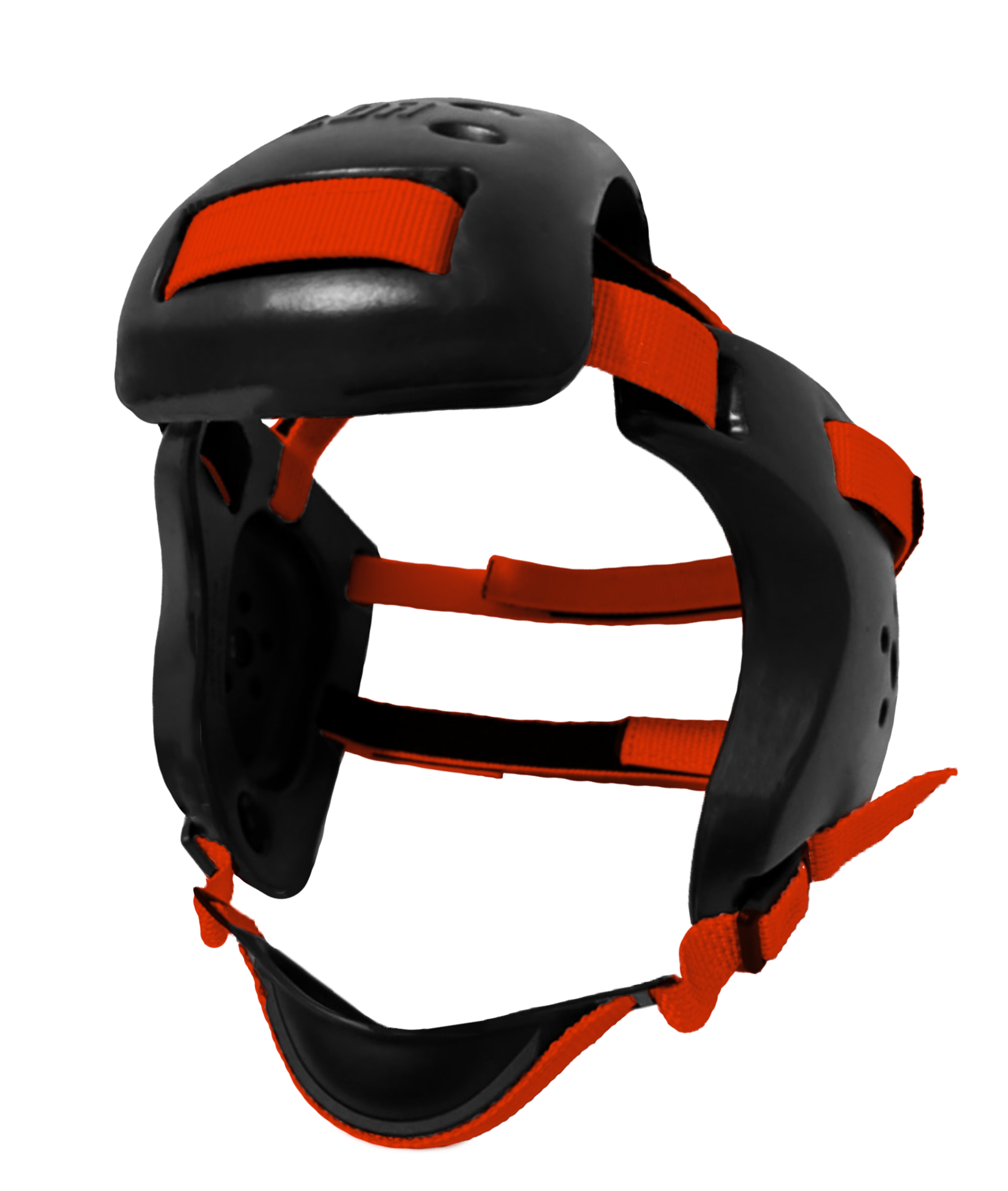 Wrestling Headgear Black with Black Straps-Kids Size
