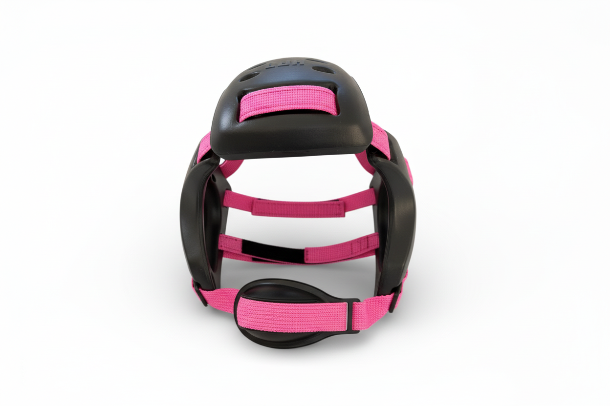 NEW!!  Wrestling Headgear-Earguard XP-Adult & Kids Black & Pink Straps