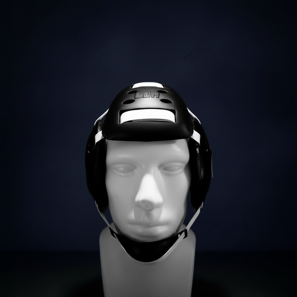 UNIVERSAL FRONT PAD - Adult -BLACK- Fits all 4 strap headgear
