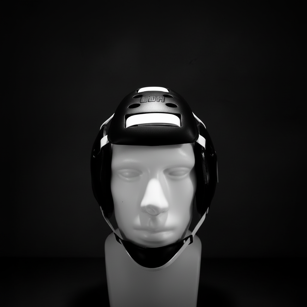 UNIVERSAL FRONT PAD - Adult -BLACK- Fits all 4 strap headgear