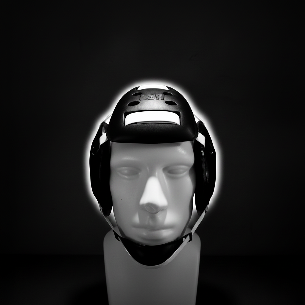 UNIVERSAL FRONT PAD - Adult -BLACK- Fits all 4 strap headgear